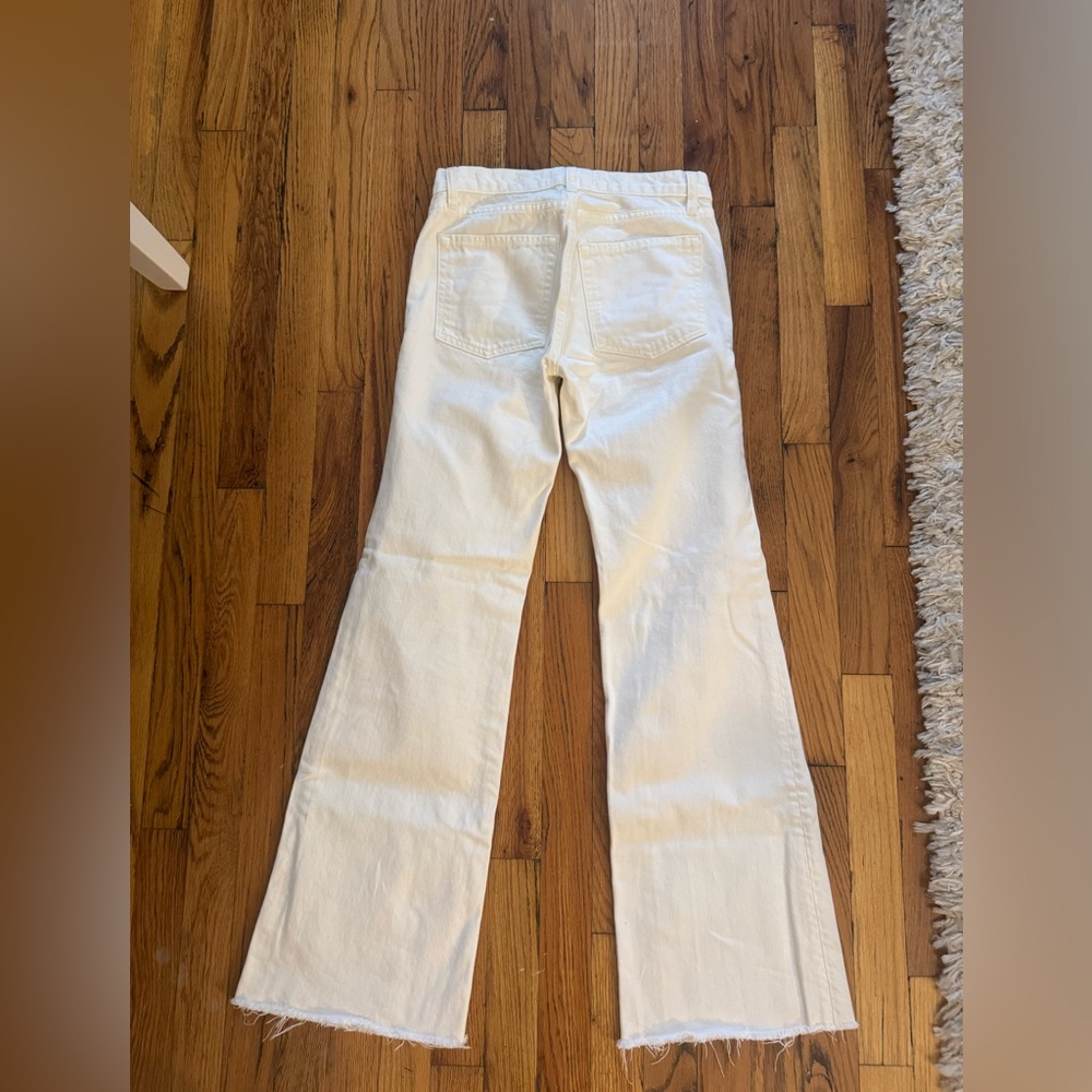 Nili Lotan Cream Denim Pants - Picture 3 of 5